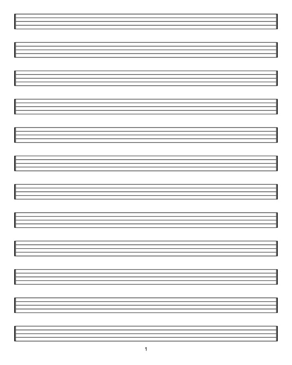 blank sheet music manuscript paper score